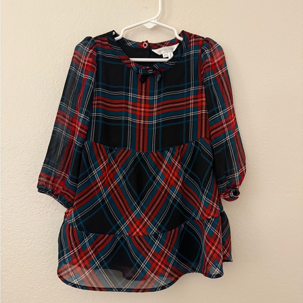 Draper James Multicolor Plaid Dress Toddler